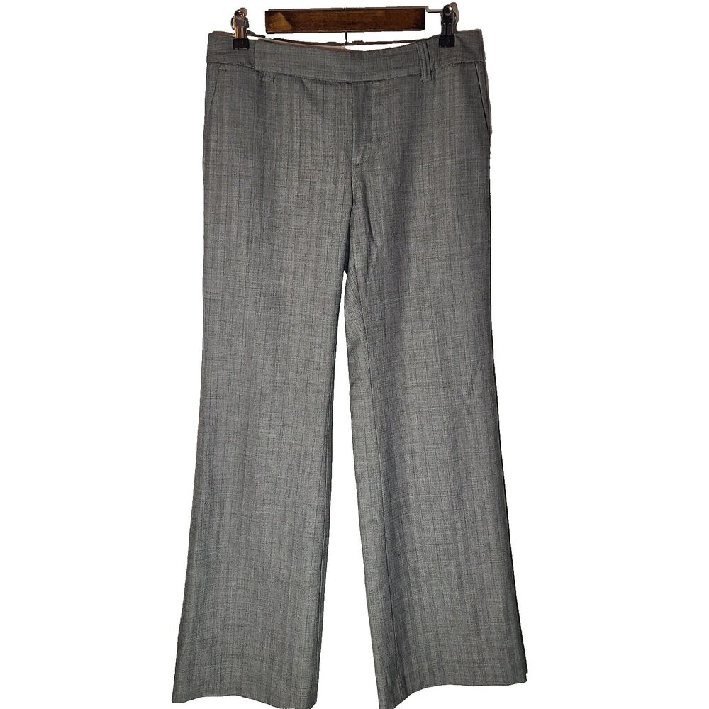 Gap Grey Striped Wool Blend Dress Pant Womens 8